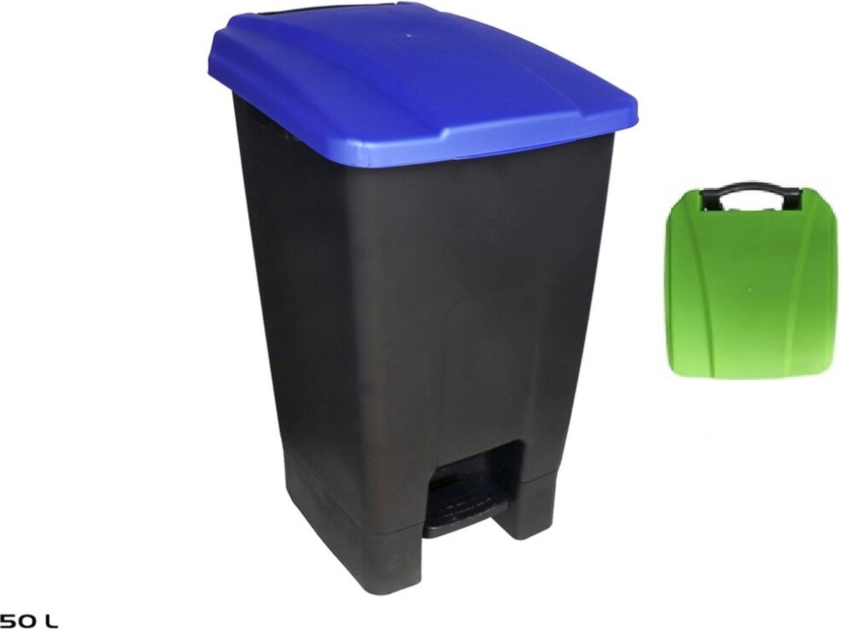 Pedaalemmer - Prullenbak - Afvalbak - 50 liter – Groen