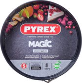 Springvorm Pan Pyrex Magic Cirkelvormig Zwart Metaal Ø 26 cm 4 Stuks