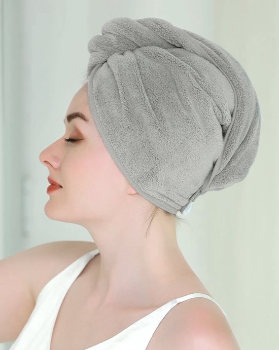 Haarhanddoek Microvezel - Haarhanddoek Wrap - Sneldrogende Hoofdhanddoek - Badhanddoek - Haardroogkap - Hair Towel - Badtextiel - Haartulband -