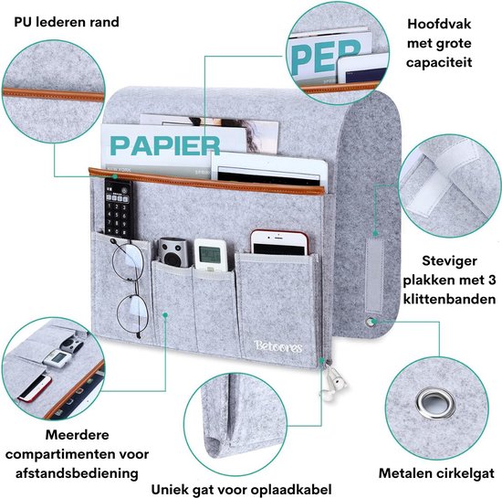 JUJNE Armleuning-organizer, afstandsbedieninghouder, antislip stoelhouder voor bank, ligstoel, met 5 voor enz., eenvoudige installatie, eenvoudig te bedienen JUJNE Armleuning-organizer, afstandsbedieninghouder, antislip stoelhouder voor bank, ligstoel, met 5 voor enz., eenvoudige installatie, eenvoudig te bedienen
