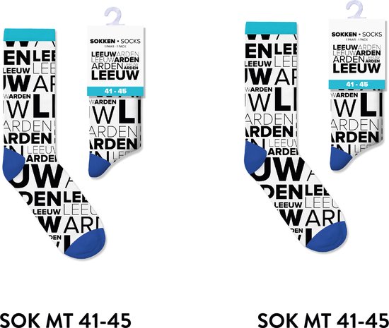 Leeuwarden sokken heren en dames - multipack 2 paar - cadeau voor man en vrouw