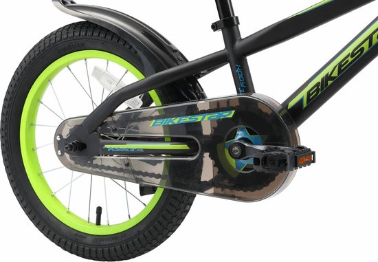 Bikestar 16 inch Urban Jungle kinderfiets, zwart / groen van Bikestar — afbeelding 5