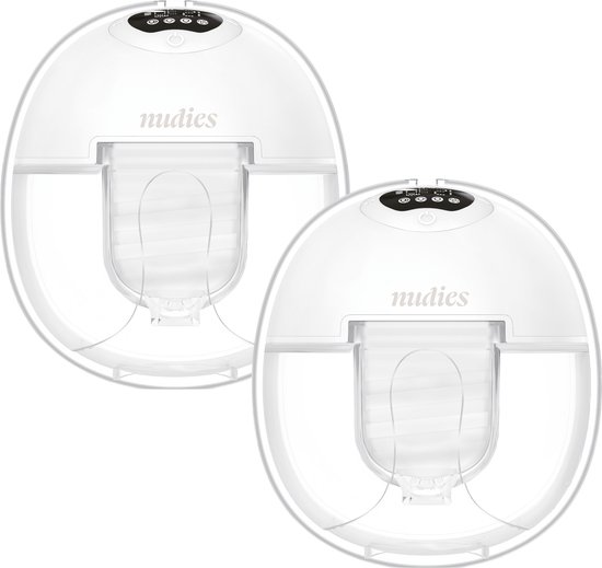 Nudies Pump™ (dubbele) - Borstkolf - Automatisch & Handsfree - Draagbaar & Stil - 150ml - 2 Pack