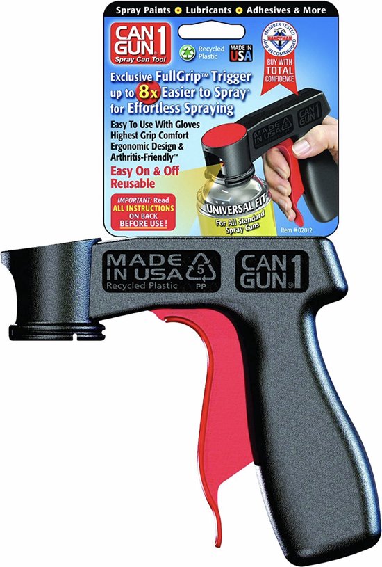 Can Gun 1™ Universal Plasti Dip Plastic Aerosol Spray Paint Gun bol