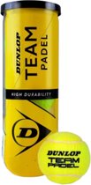 Balles de padel Dunlop Team Padel 3-Pack jaunes