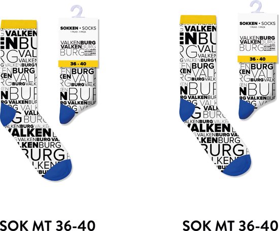 Valkenburg sokken heren en dames - multipack 2 paar - cadeau voor man en vrouw