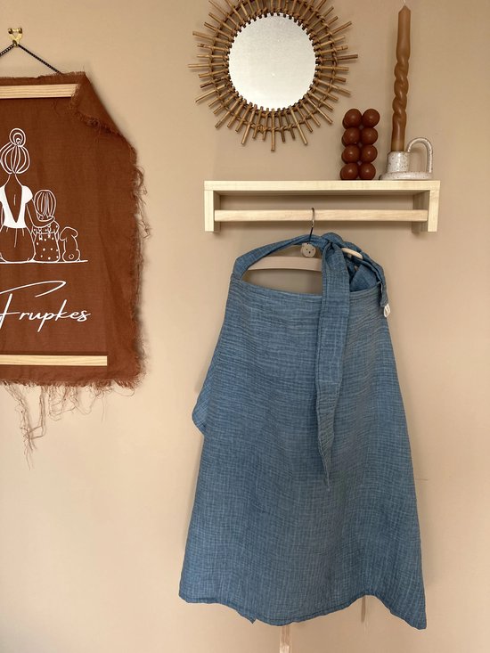  - Voedingsdoek Doekie© Blue Ocean - handgemaakt - blauw- Frupkes