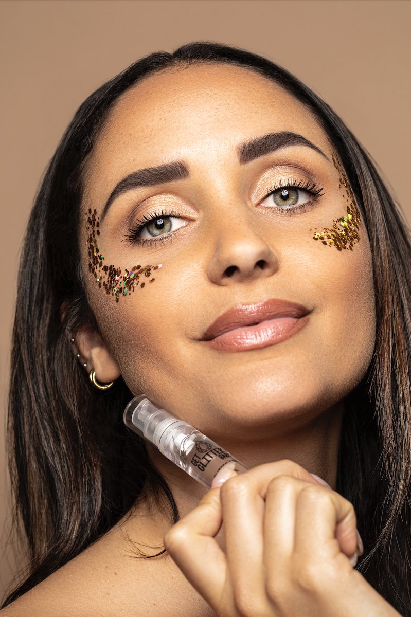 GetGlitterBaby® Huid Lijm voor Chunky Festival Glitters / Gezicht en Lichaam Glitterlijm Glittergel / Face and Body Glitter Jewels Gel Glue Huidlijm met Pompje — cadeau in Verzorging - foto 3