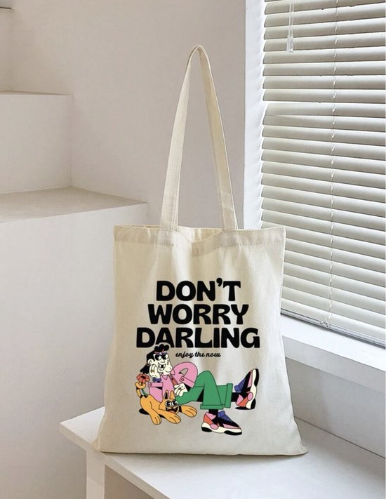 Tote Bag - Grafische tas - Shopper - komische print - Duurzaam - Trending