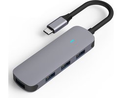 MMOBIEL USB-C Adapter Hub – 4-in-1 USB Hub Splitter – USB Hub 3.0 - 5Gbps – USB-C naar 4x USB-A Splitter voor Macbook, iPad Air / Pro, Dell XPS, HP, Samsung Galaxy, Chromebook en meer - Aluminium