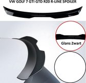 Vw Golf 7 GTI GTD R20 R Line 7.5 Facelift Hoogglans Zwart Dakspoiler Extention Lip Styling Dak Spoiler