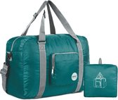 Handbagagetas voor vliegentuig, reistas, small, opvouwbare handbagage, koffer, 55 x 40 x 20 cm / 45 x 36 x 20 cm, sporttas, ziekenhuistas, weekendtas, D - donkergroen.
