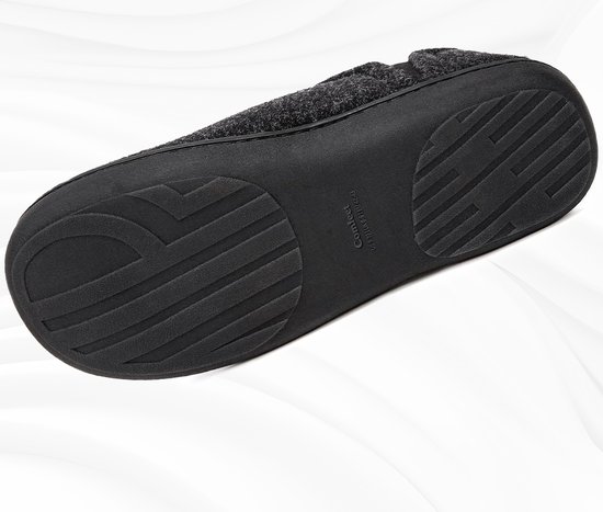 Pantoufles femmes Homme - Pantoufles - Zwart - Antidérapant - Taille 46/47 - Comfeet