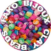 Fako Bijoux® - Klei Kralen Yin Yang Mix - Polymeer Kralen - Figuurkralen - Kleikralen - 10mm - 1000 Stuks - Bulk