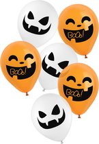 Folat - Latex ballonnen Halloween BoOo! (6 stuks) - Halloween - Halloween Decoratie - Halloween Versiering - Halloween Ballonnen