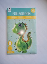 Folie ballon Dino, groot, 60 x 90 cm, kinderverjaardag, kinderfeestje, dinosaurus, babydinosaurus
