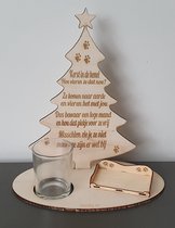Waxinehouder - Kerst in de Hemel - Dieren - 1 Mandje - Dieren Kerstboom