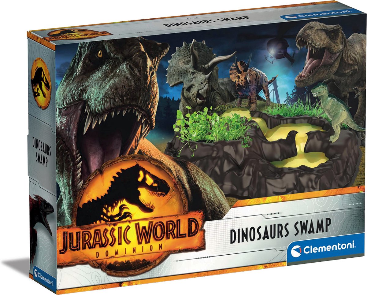 Clementoni Wetenschap & Spel - Jurassic World - Dinosaurussen Moeras - Dinosaurus Speelgoed - Educatief Speelgoed - Vanaf 7 jaar