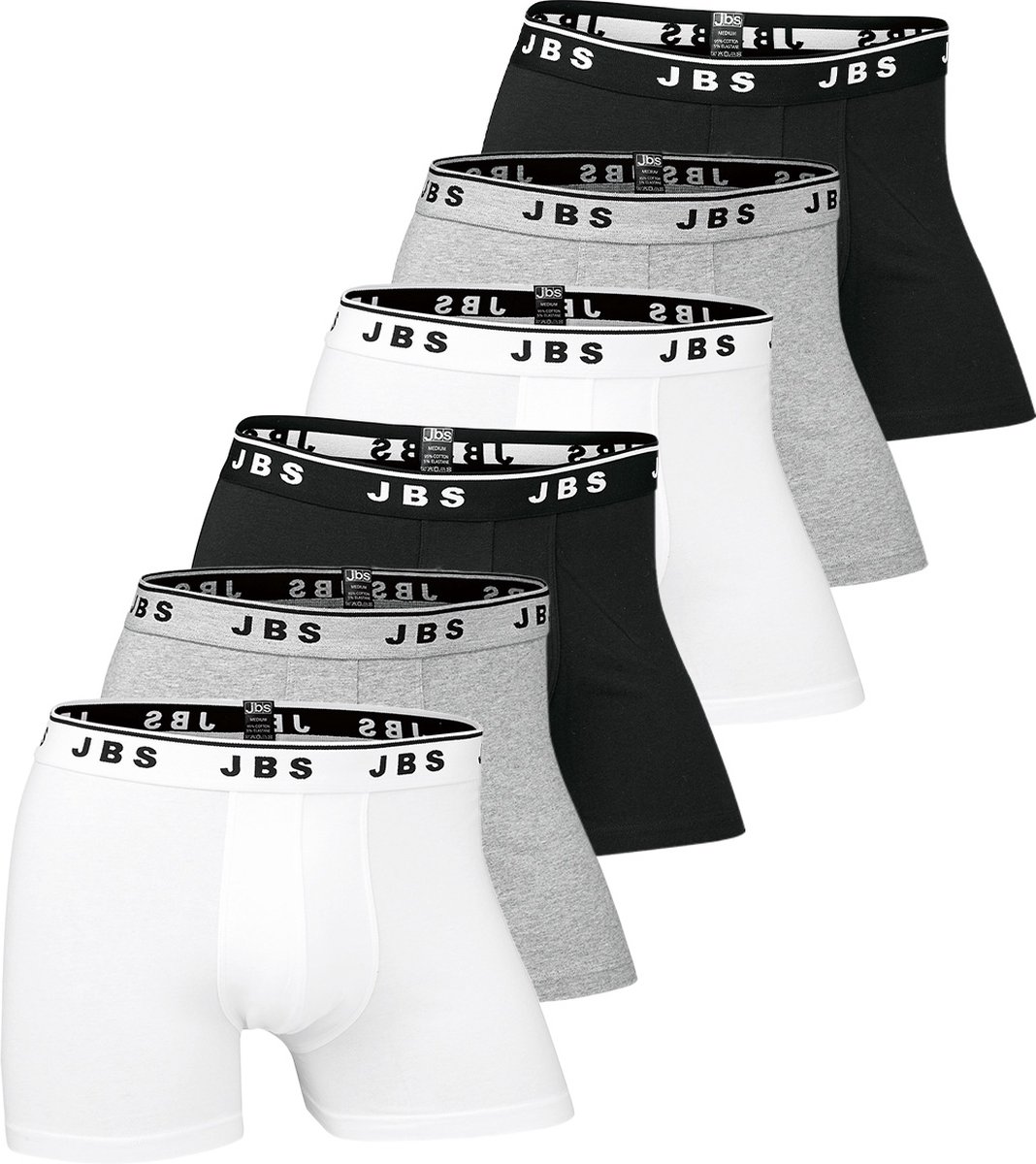 JBS Heren lang short / pant 6 pack Cotton