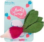 Mimis Daughters De Chunky Knolraap - Kattenspeelgoed - Kattenspeeltje - Stimuleert het jachtinstict - 100% Viltwol - Groen/Roze/Wit