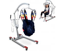 Mobiclinic Fortuna Basis - Passieve tillift - Inclusief harnas met 4 haken - Gebruiken tijdens opladen - Niet-vouwen - Compact - Max 135kg