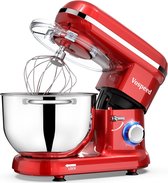 Vospeed - Planetaire Mixer - 6QT Roestvrijstalen Kom - Multifunctioneel