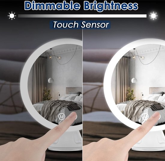 Lntyq Miroir de Maquillage de Voyage avec grossissement 10X, Miroir de