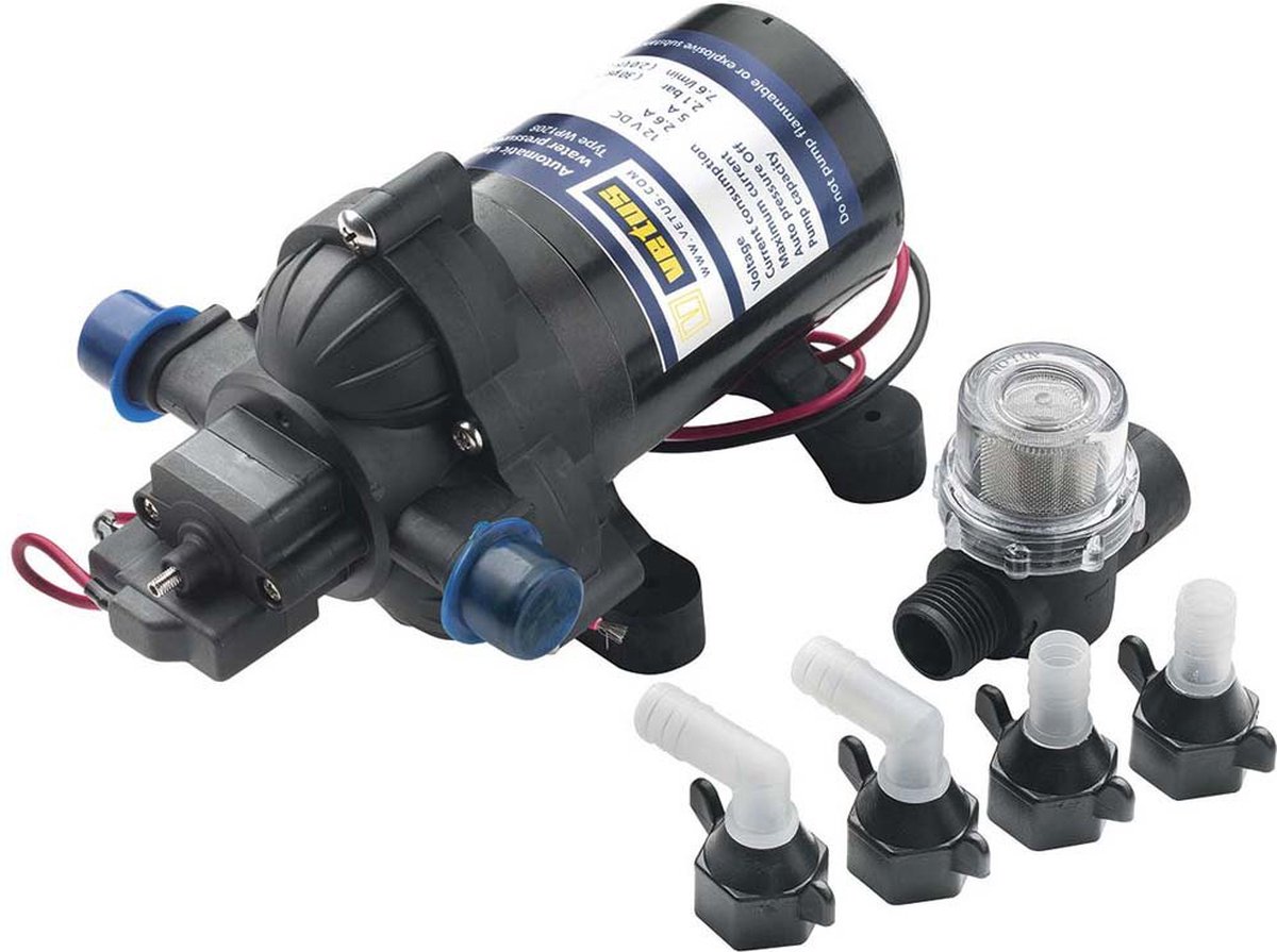 Vetus 13 L/min Waterdruk Pomp 24v Zwart
