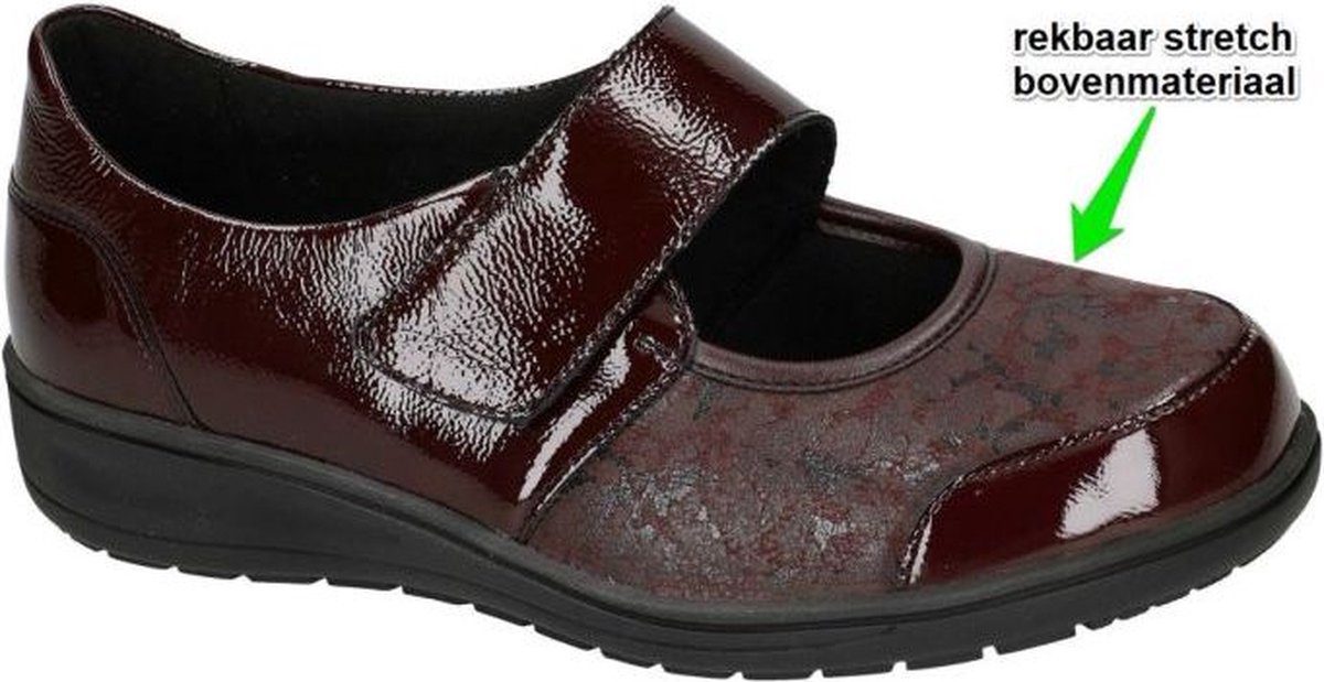 Solidus -Dames - bordeaux - ballerina's & mocassins - maat 36.5