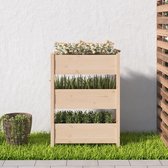 The Living Store Plantenbakken - Massief grenenhout - 77x25x104.5 cm - Rustieke uitstraling