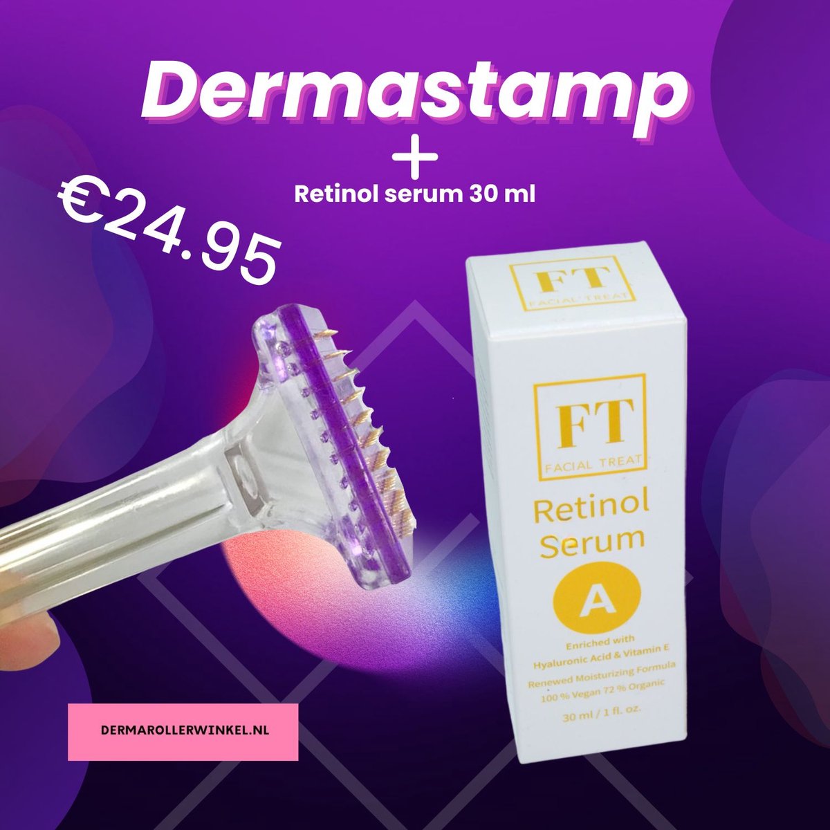 Dermastamp 1.0 mm + Retinol Serum 30 ml
