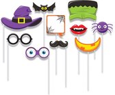 Ensemble d'accessoires photo Haza Halloween - 20 pièces - figurines d'horreur/effrayantes - accessoires de cabine photo