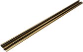 Fixman Tochtstrip - tochtwering - goud - aluminium - 91 x 6,2 cm - deur tochtstopper