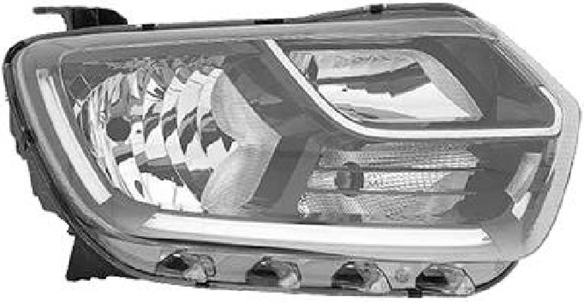 Dacia Duster, 2018 - - koplamp, H7+H1+LED, rechts, - 2021