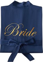Fiory Kimono Bride| Badjas Bruid| Kimono Bride | Kimono Opdruk| Trouwen| Donker Blauw| L