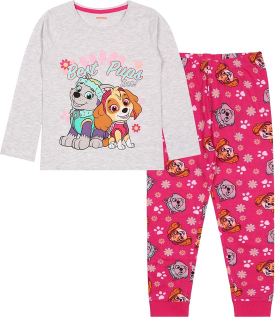 PAW Patrol Skye Everest Meisjes Grijs Roze Pyjama met lange mouwen Pyjama met lange broek
