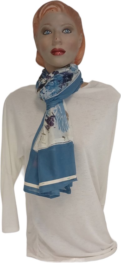 Lina & Lily Giraffe colsjaal voor dames, lila/wit, One Size