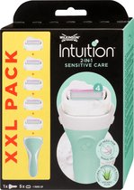 Pack Wilkinson Intuition Sensitive Care XXL - Rasoir + 5 Lames de recharge