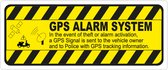 Scooter GPS Alarm Lint Sticker Zwart - Set van 3 Stickers - 7,3 x 3 cm