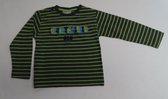 T shirt met lange mouwen - Jongens - Gestreept - Grijst / groen - 2 jaar 92