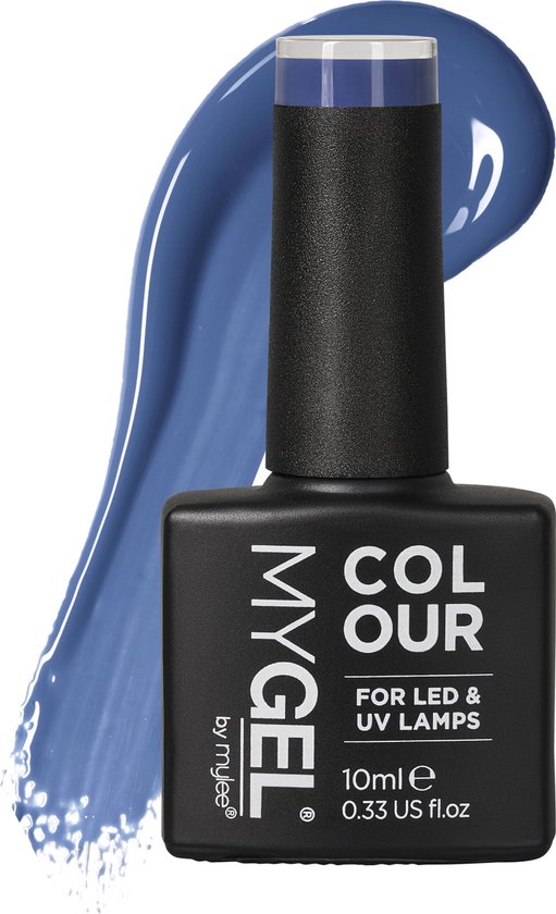 Mylee Gel Nagellak 10ml [Monday Blue] UV/LED Gellak Nail Art Manicure Pedicure, Professioneel & Thuisgebruik [Blue Range] - Langdurig en gemakkelijk aan te brengen