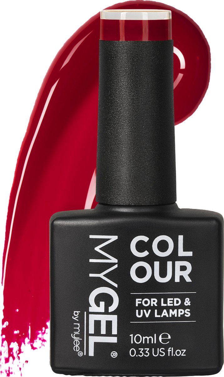 Mylee Gel Nagellak 10ml [Kiss kiss] UV/LED Gellak Nail Art Manicure Pedicure, Professioneel & Thuisgebruik [Red Range] - Langdurig en gemakkelijk aan te brengen