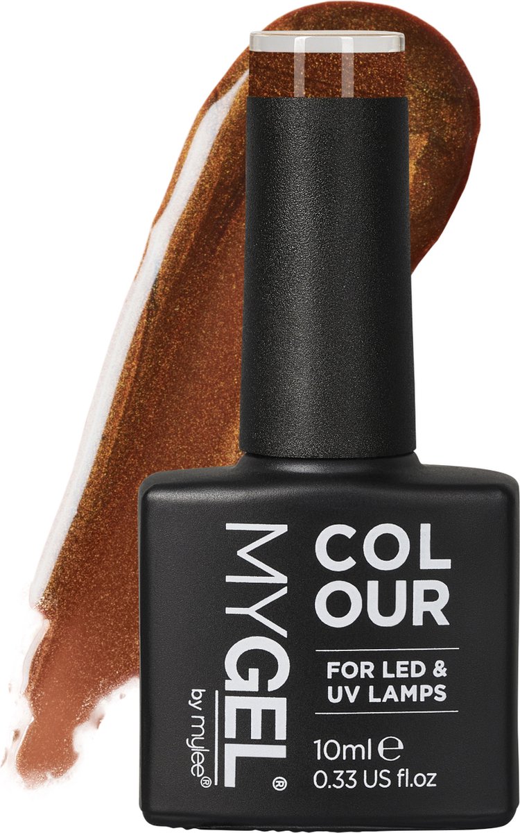Mylee Gel Nagellak 10ml [Bronze Goddess] UV/LED Gellak Nail Art Manicure Pedicure, Professioneel & Thuisgebruik [Shimmer Range] - Langdurig en gemakkelijk aan te brengen