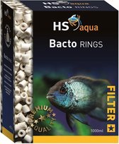 Anneaux HS Aqua Bacto - Matériau du filtre pour aquarium - Contenu : 1000 ml + sac filtre