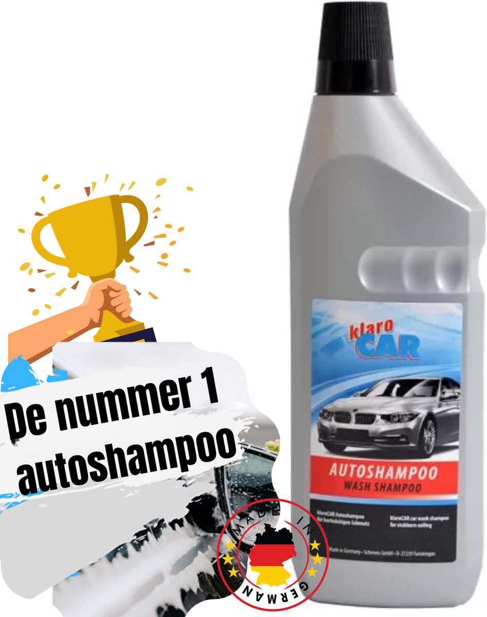Autoshampoo - Klaro Car autowas shampoo - voordelig een schone auto! - 1L