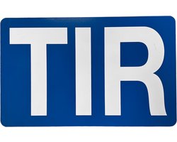 DTS TIR bord Transport International Routier - aluminium - 40x25 cm