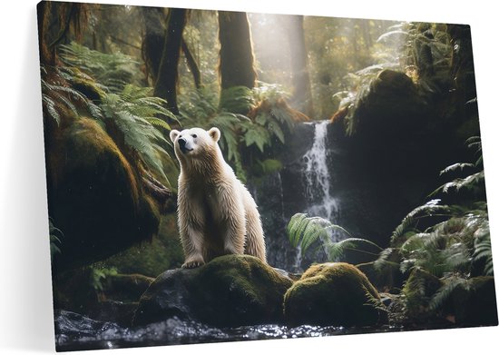 Canvas Schilderij - Regenwoud ijsbeer