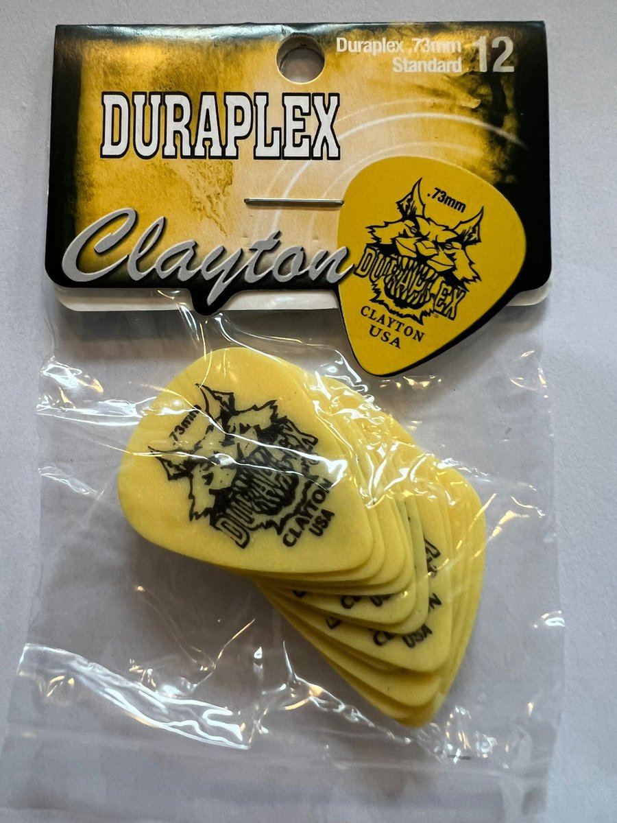 Clayton - Duraplex - standaard plectrum - 0.73 mm - 12-pack