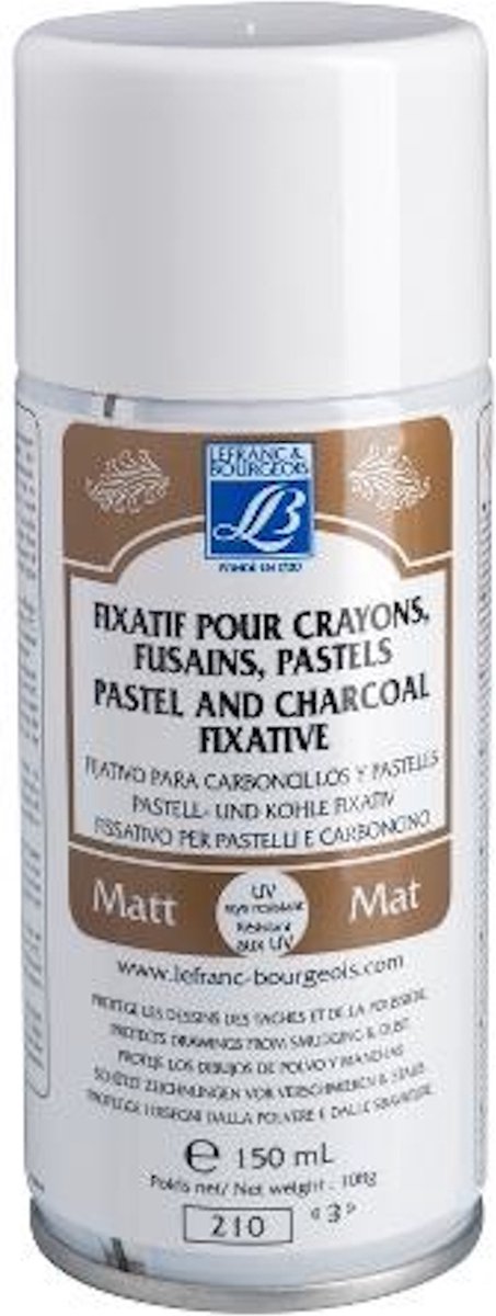 Fixeer voor krijtjes, houtskool en pastels 150 ml