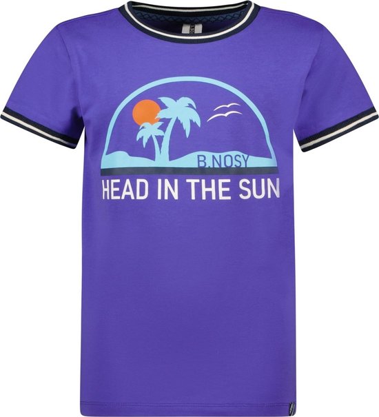 T-shirt garçon B.Nosy Head in the Sun Deep Purple
